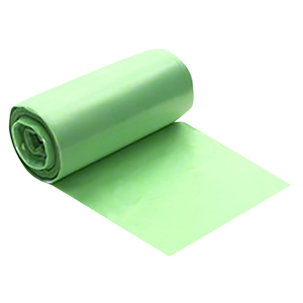 Berry Plastics Big City-D Trash Liners, 10 Gallons, 24in x 24in, Green, Carton Of 1,000