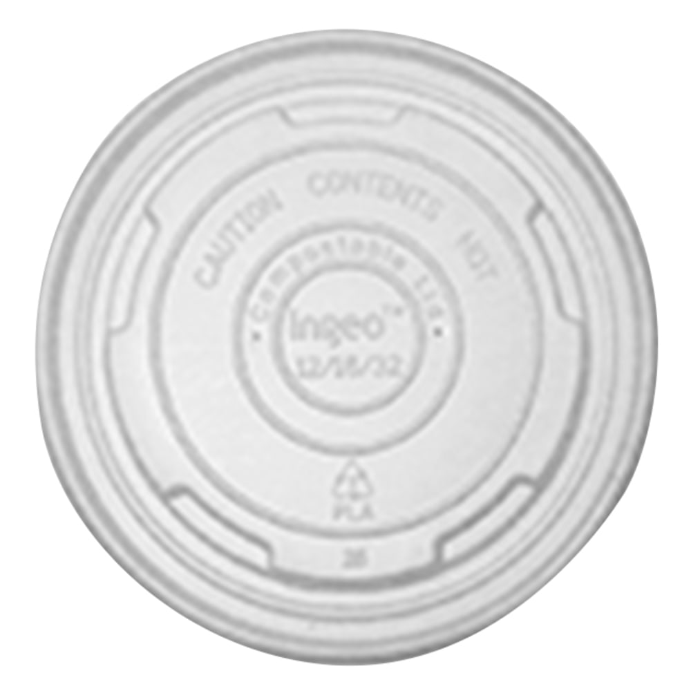 Primeware Lids For 12/16/32 Oz Food Containers, Tan, Case Of 1,000