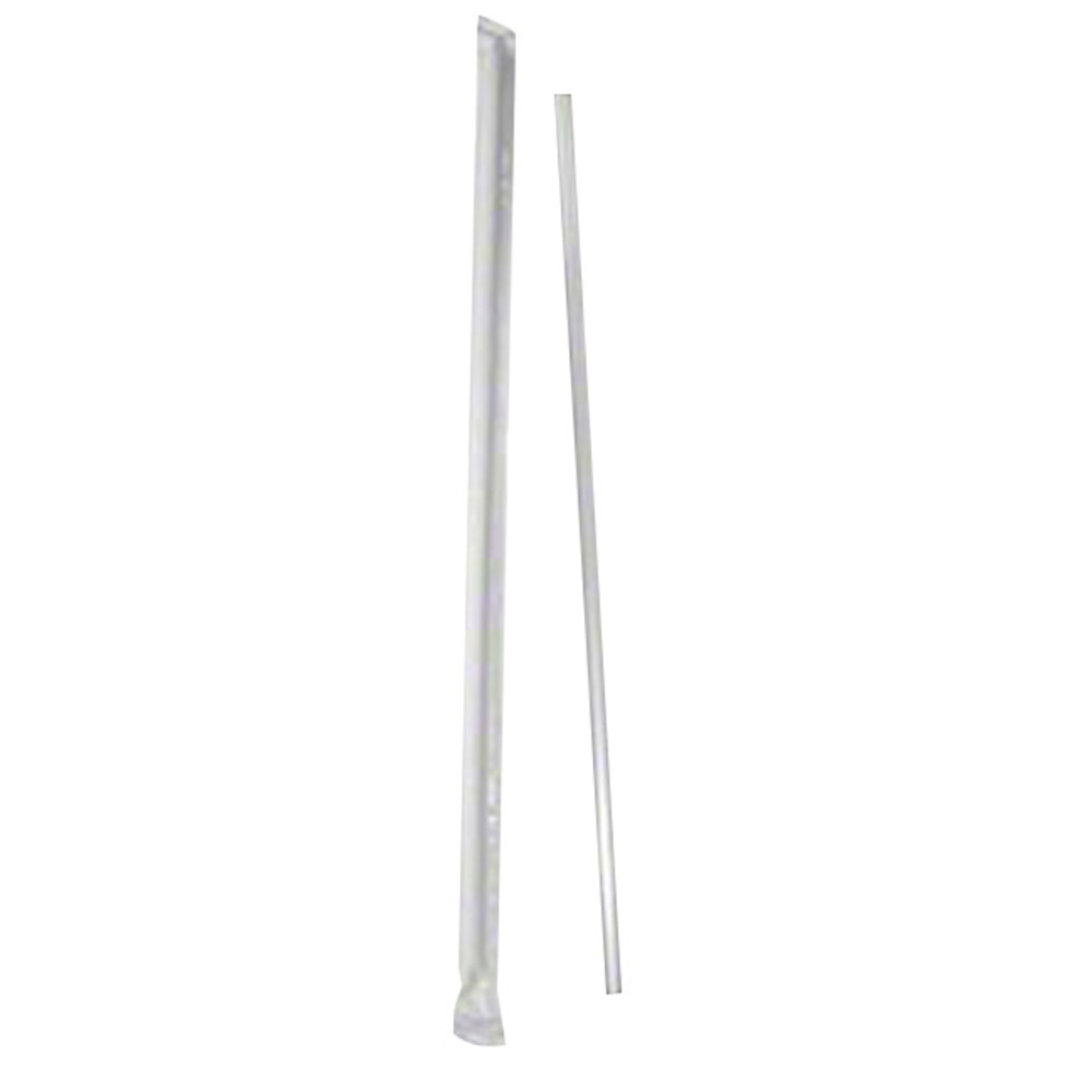 Goldmax Jumbo Individually Wrapped Flexible Straws, 7 3/4in, Clear, Case Of 5,000