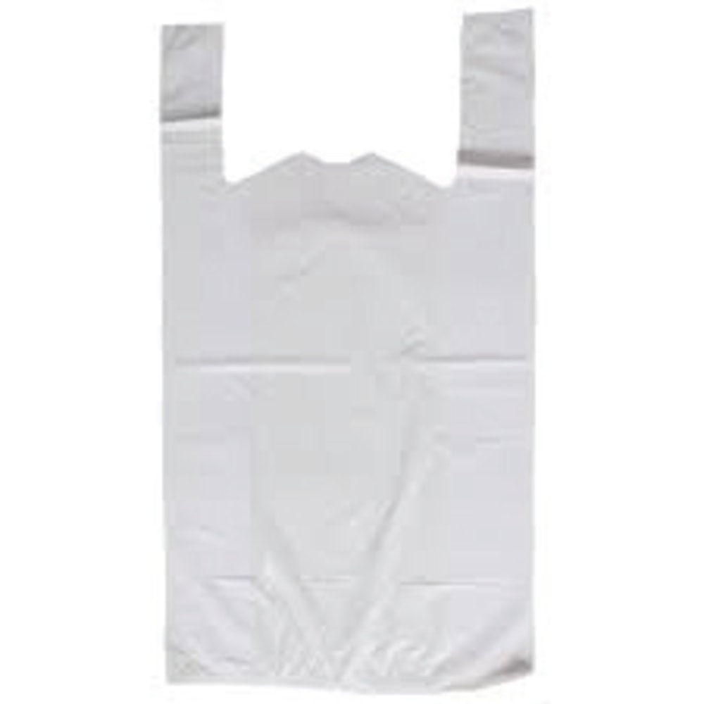 Plastic T-Shirt Bags, 10in x 5in x 19in