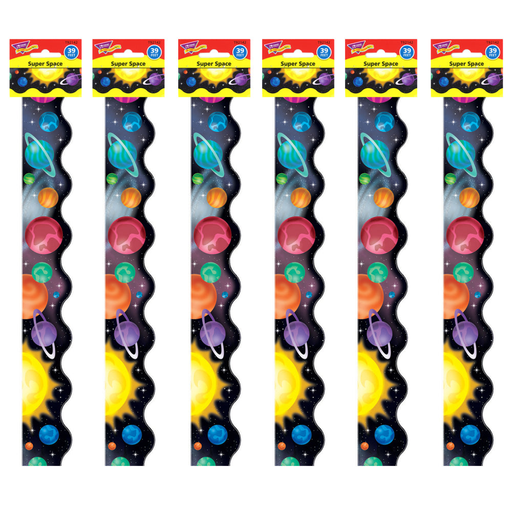 Trend Terrific Trimmers, Super Space, 39ft Per Pack, Set Of 6 Packs