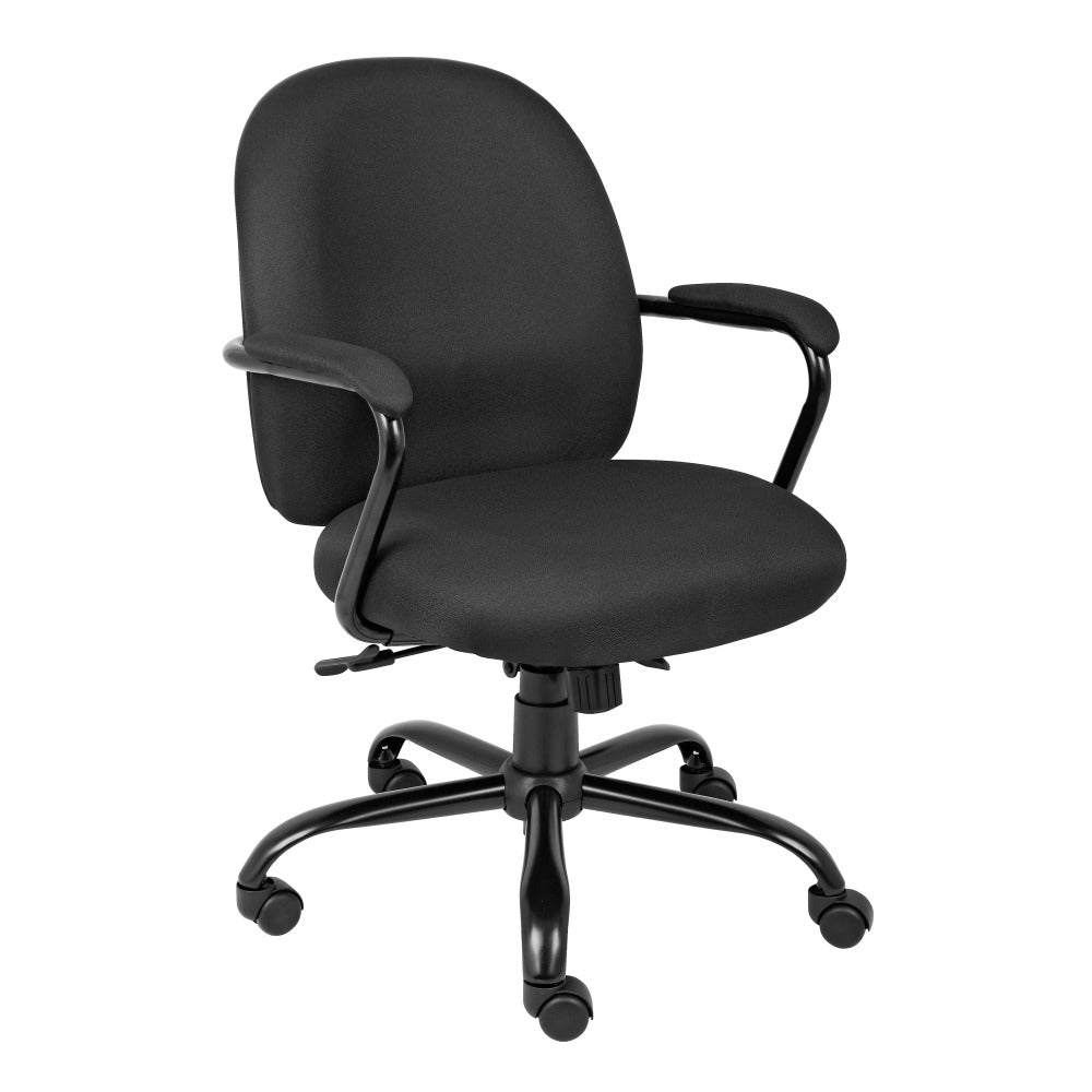 Boss Office Products Heavy-Duty Mid-Back Task Chair, Black