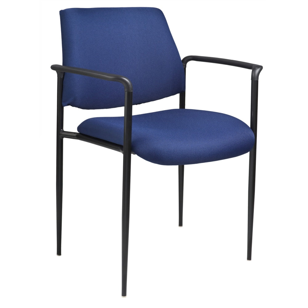 Boss Office Products Mesh-Back Stackable Chair, Blue