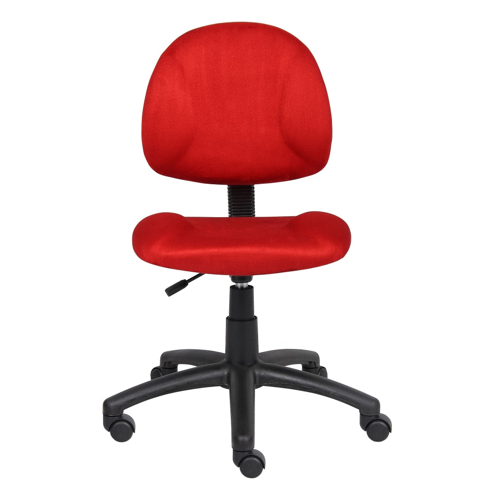 Boss Office Products Microfiber Task Chair, Red