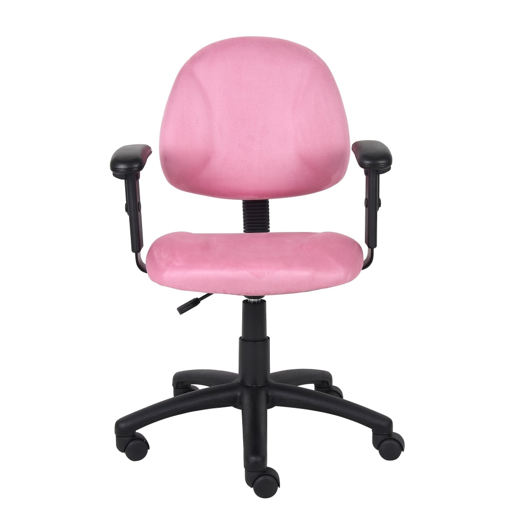 Boss  Office Products Microfiber Mid-Back Task Chair, Pink