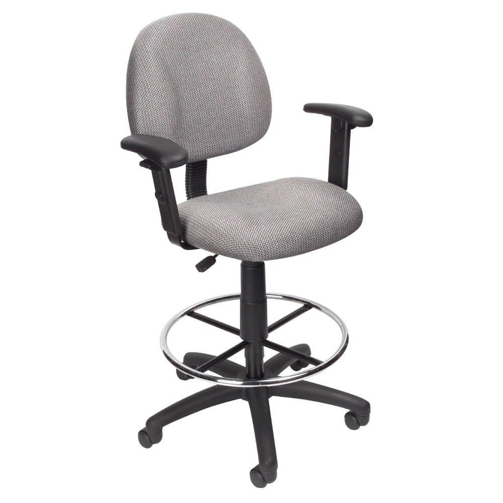 Boss Office Products Drafting Stool, Gray