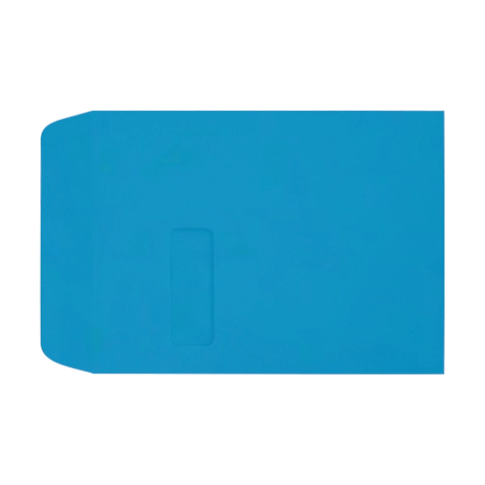 LUX #9 1/2 Open-End Window Envelopes, Top Left Window, Self-Adhesive, Pool, Pack Of 50