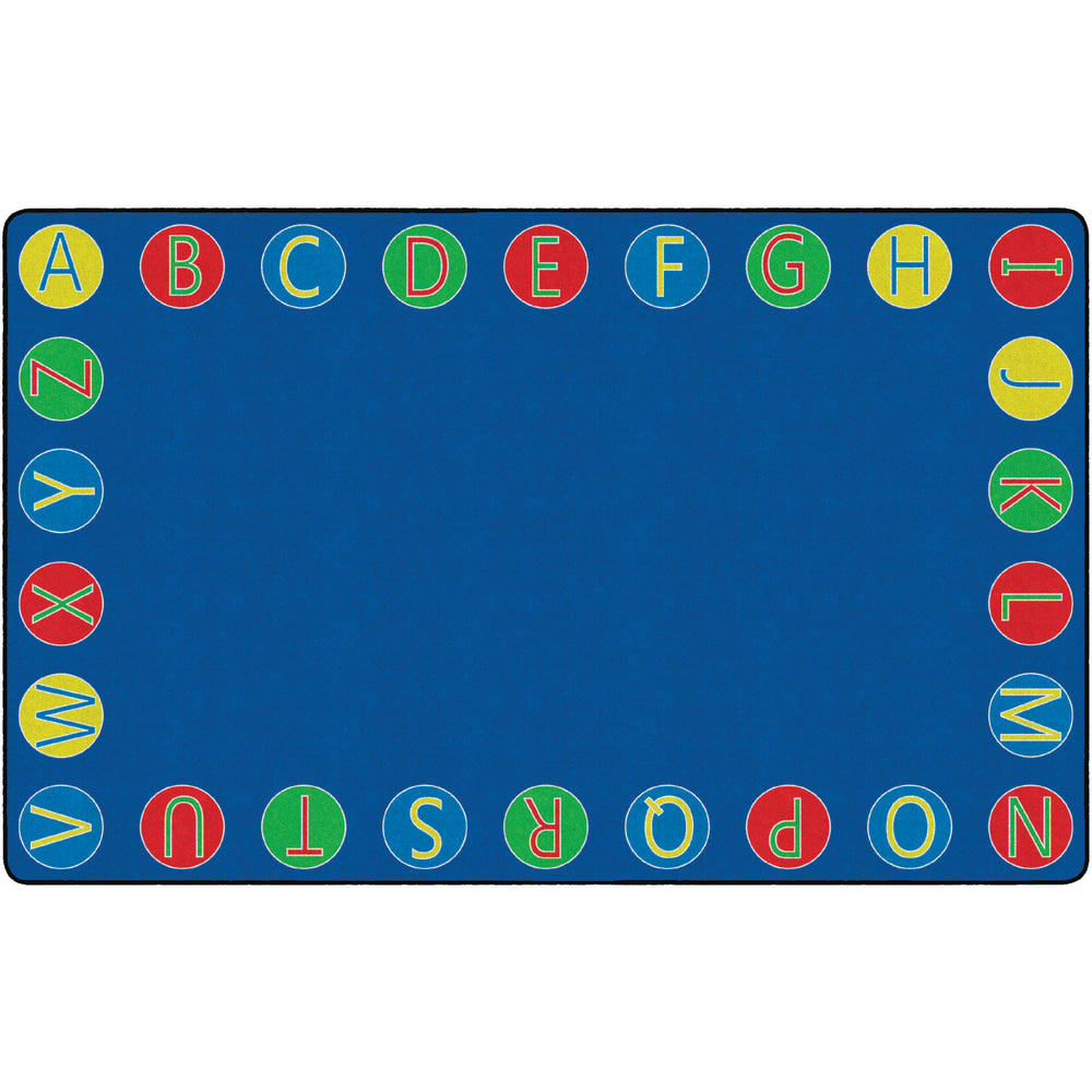 Flagship Carpets Alphabet Circles Rug, 7ft 6in x 12ft, Multicolor