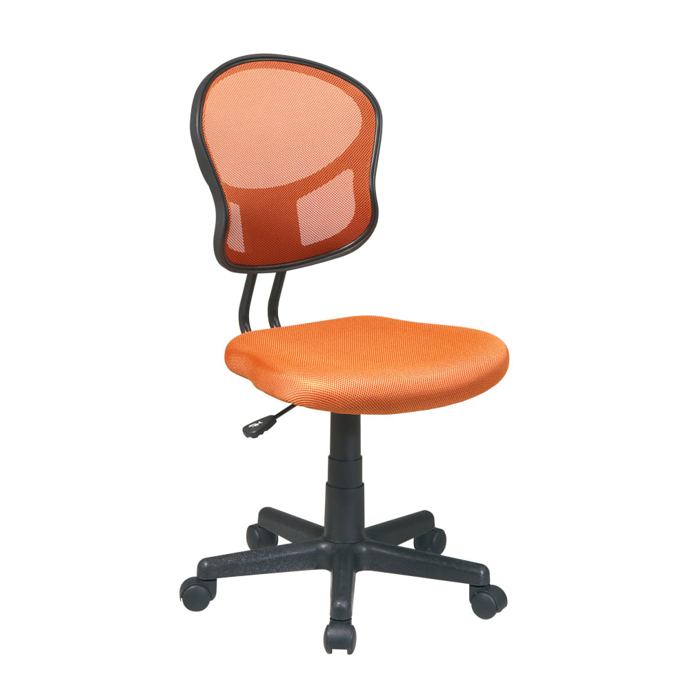 OSP Designs Screen Back Task Chair, Orange