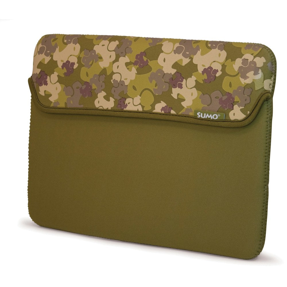 Sumo Neoprene Sleeve With 14.1in Laptop Pocket, Camo, Green, ME-SUMO66159M