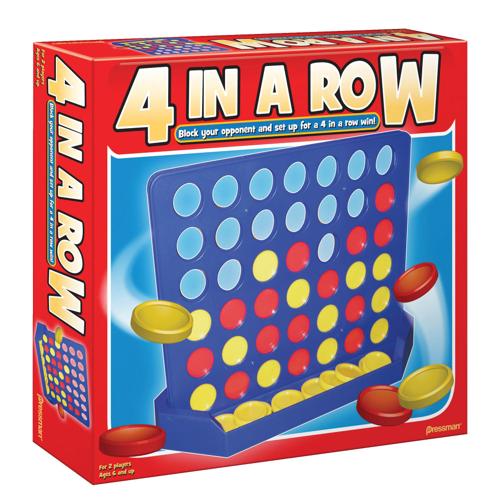 Pressman Toys 4 In A Row Game, Ages 6-14