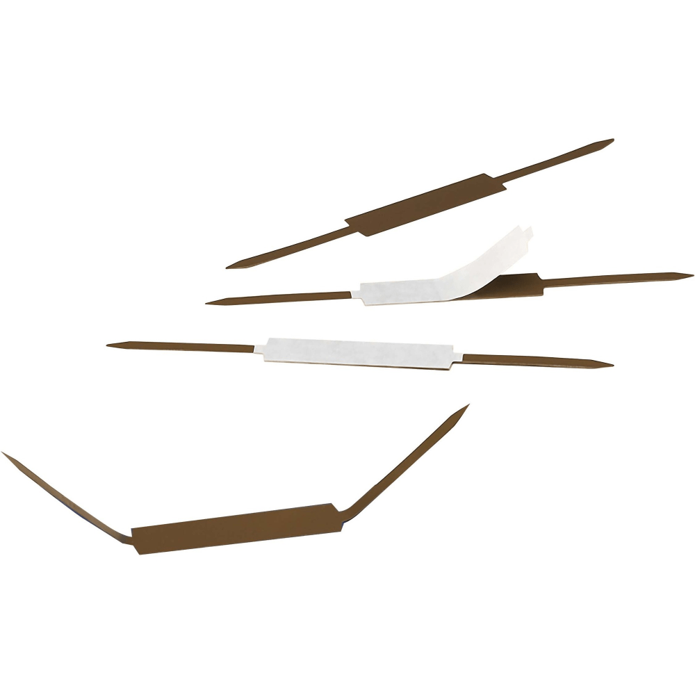 Smead Self-Adhesive Fasteners - 2in Size Capacity - Self-adhesive - 100 / Box - Brown - Steel