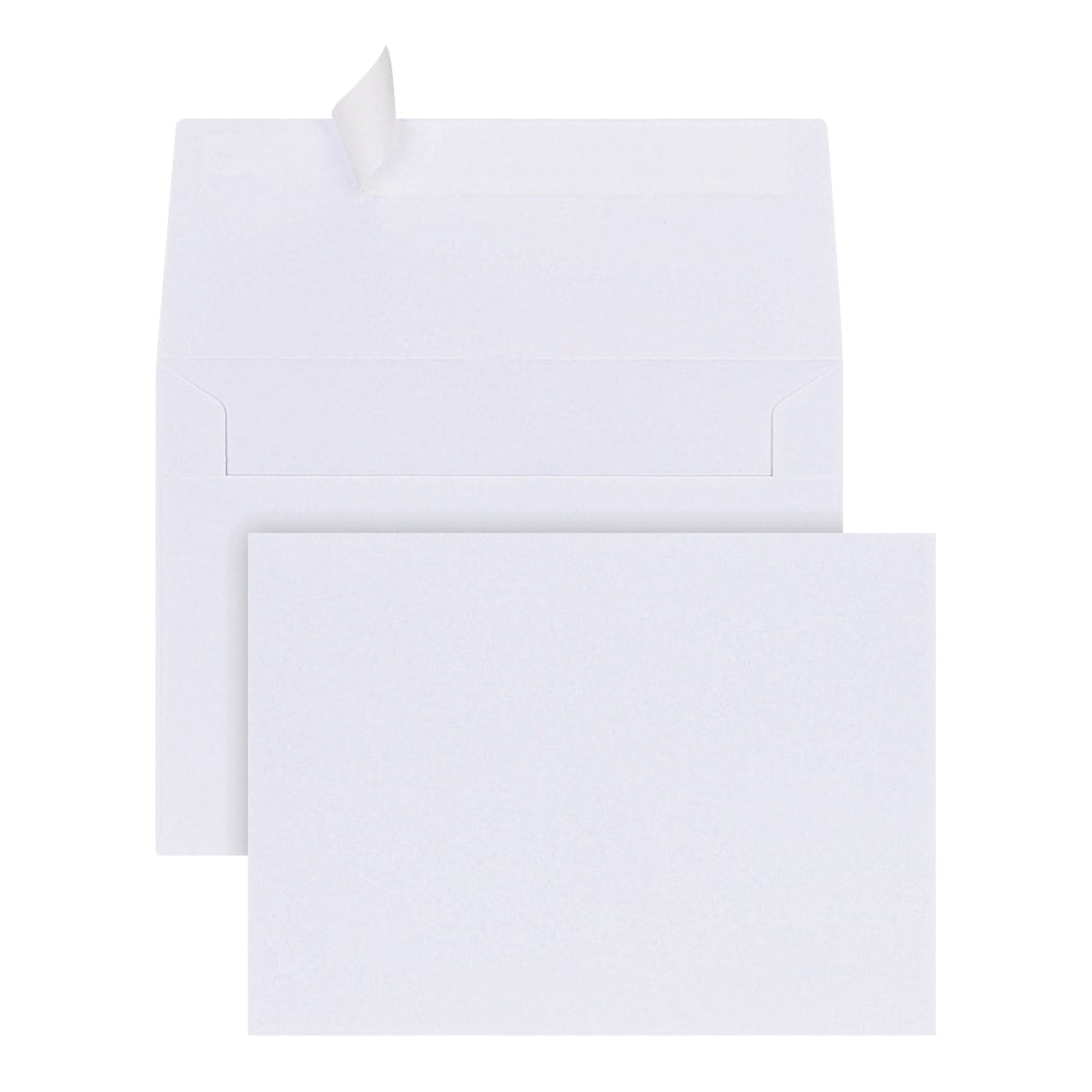 Office Depot Brand Photo Envelopes, 4in x 6in, Clean Seal, White, Box Of 50
