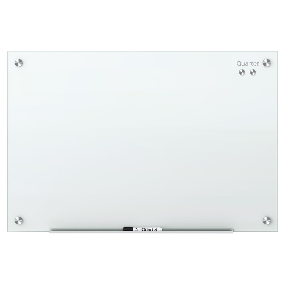 Quartet Infinity Magnetic Glass Unframed Dry-Erase Whiteboard, 72in x 48in, White