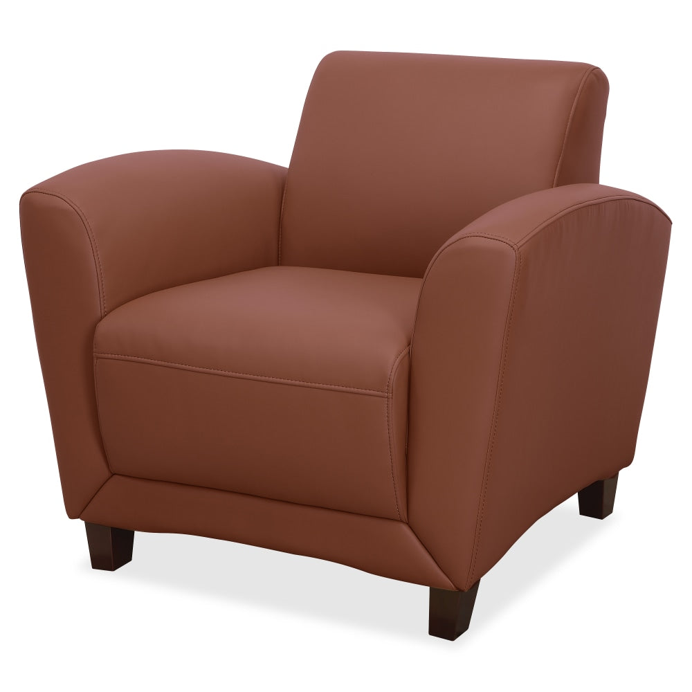 Lorell Accession Bonded Leather Reception Club Chair, British Tan