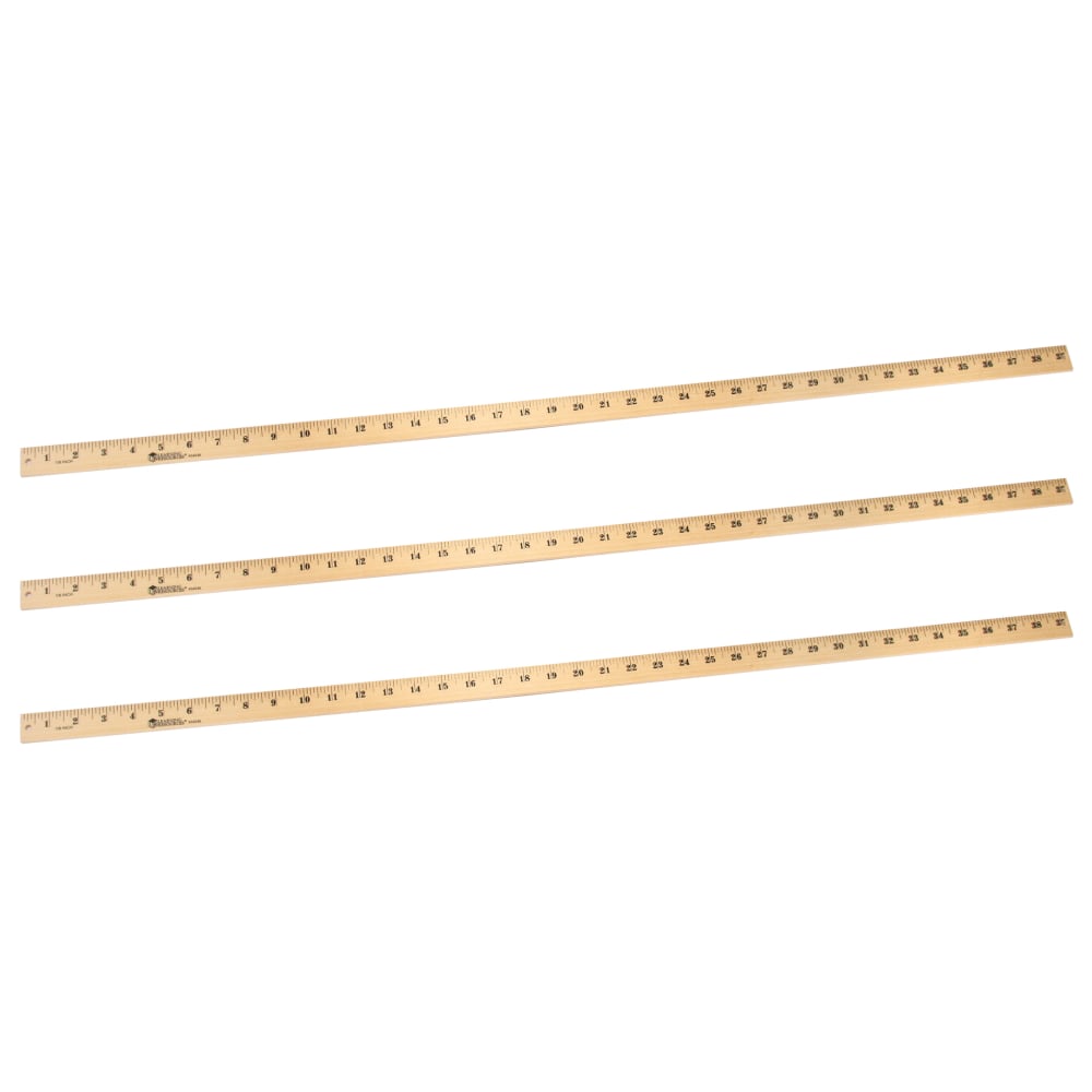 Learning Resources Wooden Meter Sticks, Natural, Pack Of 3 Sticks