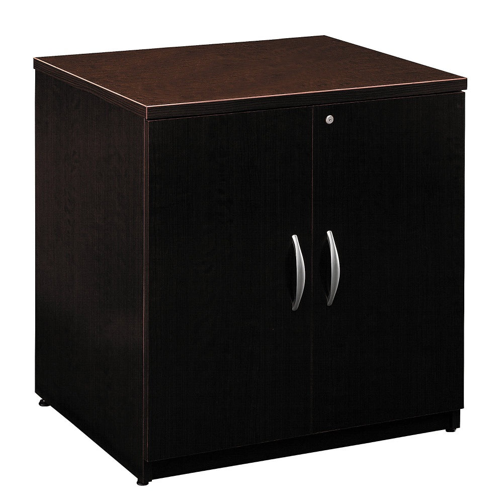 Bush Business Furniture Components Storage Cabinet, 30inW, Mocha Cherry, Standard Delivery