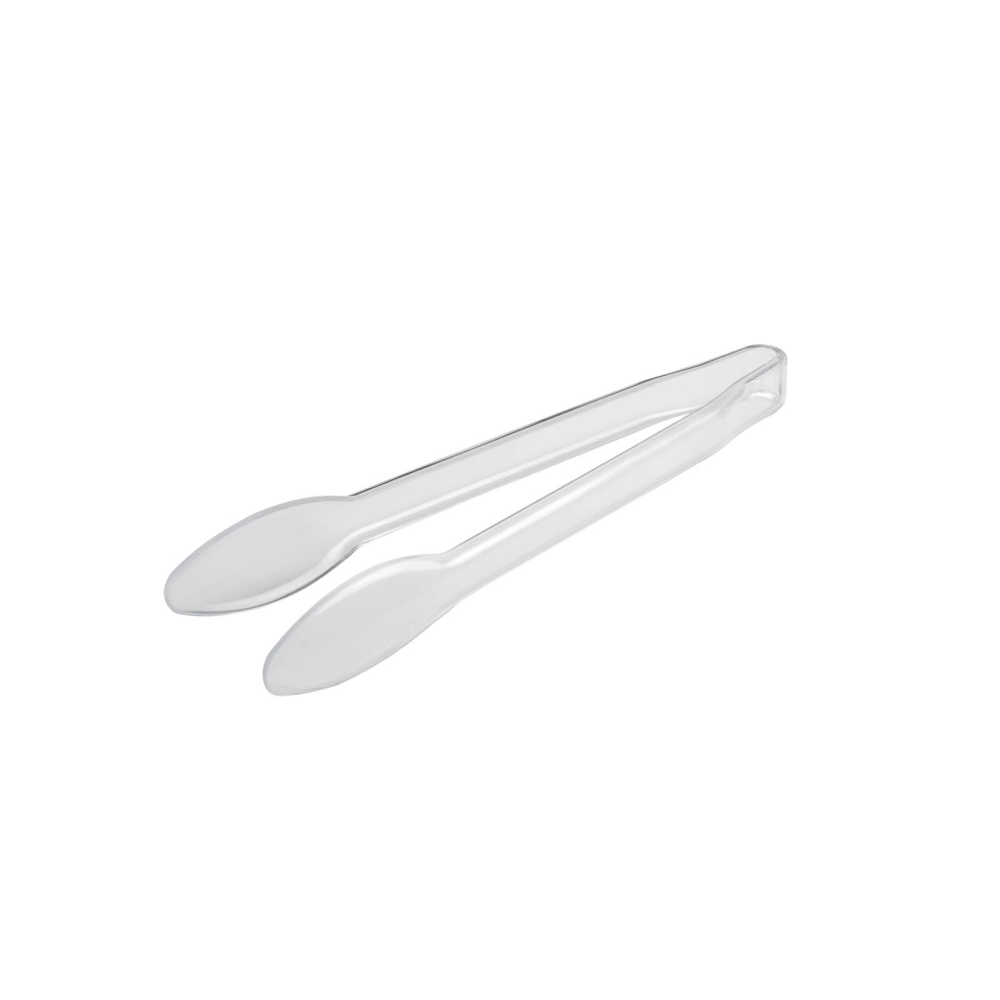 Hoffman Heavy Duty Plastic Tongs, 12in, Clear, Pack Of 48 Tongs