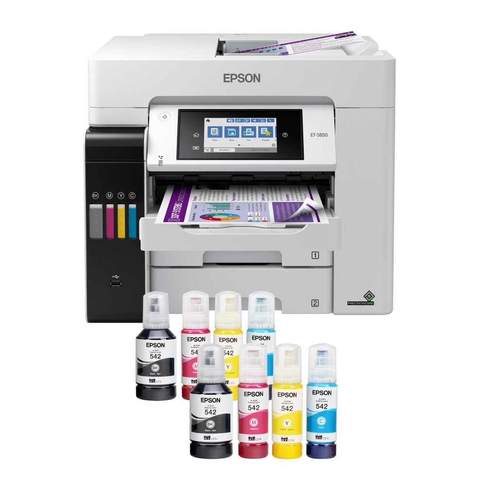 Epson EcoTank Pro ET-5850 SuperTank Wireless Inkjet All-In-One Color Printer