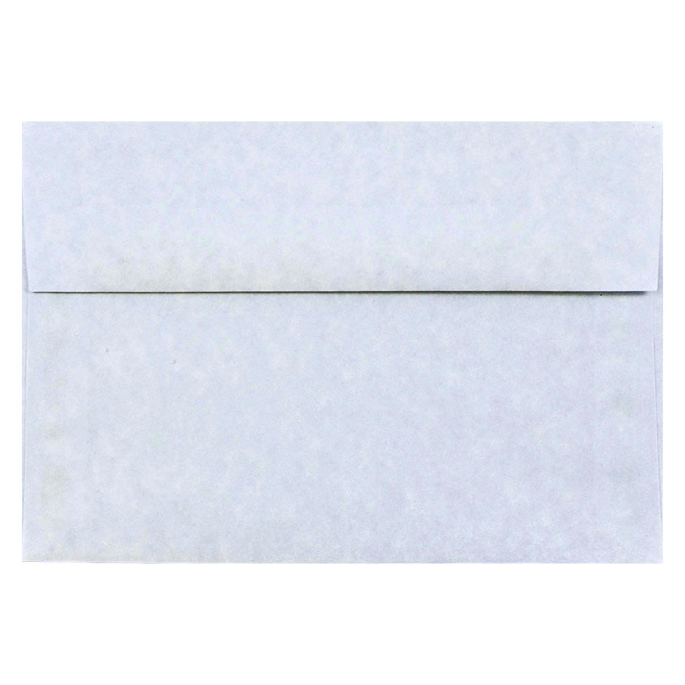JAM Paper Booklet Invitation Envelopes, A8, Gummed Seal, 30% Recycled, Light Blue, Pack Of 25