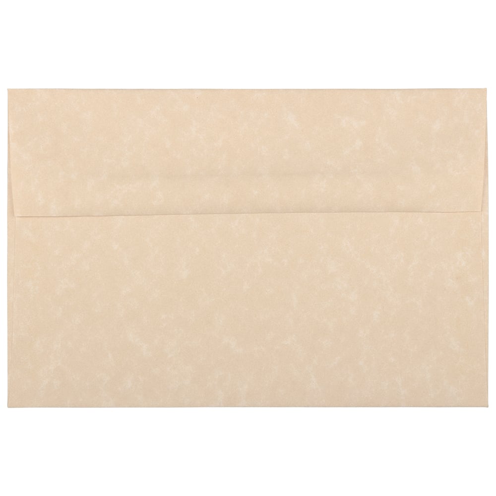 JAM Paper Booklet Invitation Envelopes, A8, Gummed Seal, 30% Recycled, Brown, Pack Of 25