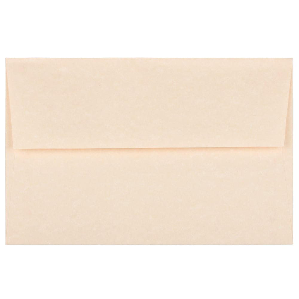 JAM Paper Booklet Invitation Envelopes, A8, Gummed Seal, 30% Recycled, Natural, Pack Of 25