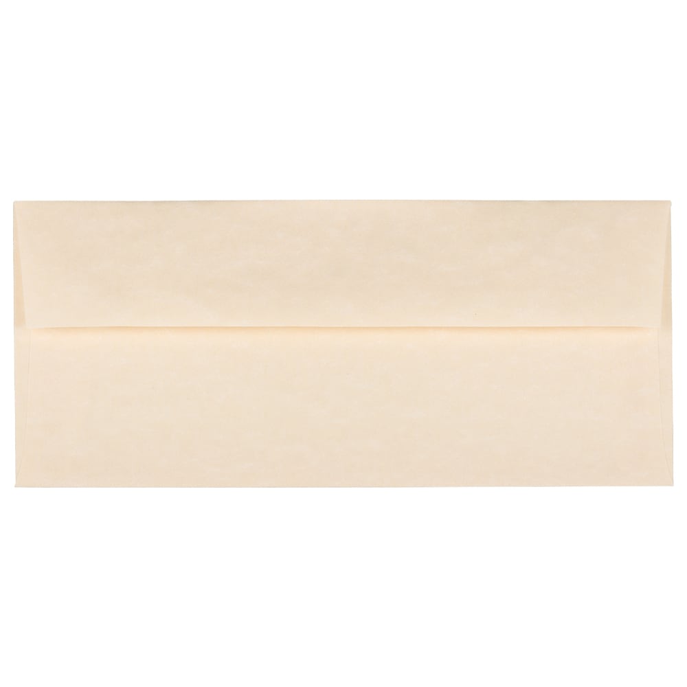 JAM PAPER #10 Business Parchment Envelopes, 4 1/8 x 9 1/2, Natural Recycled, 25/Pack