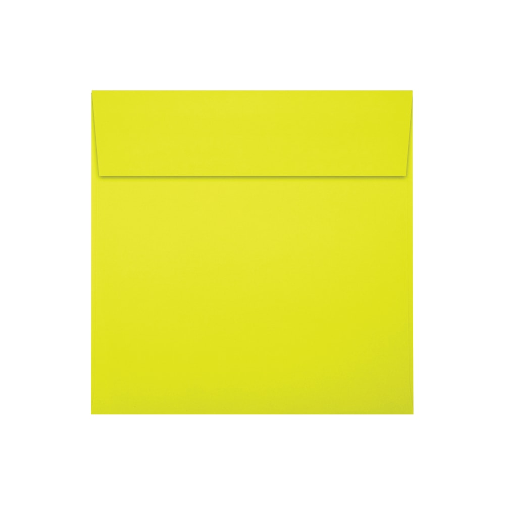LUX Square Envelopes, 6 1/2in x 6 1/2in, Self-Adhesive, Citrus, Pack Of 50