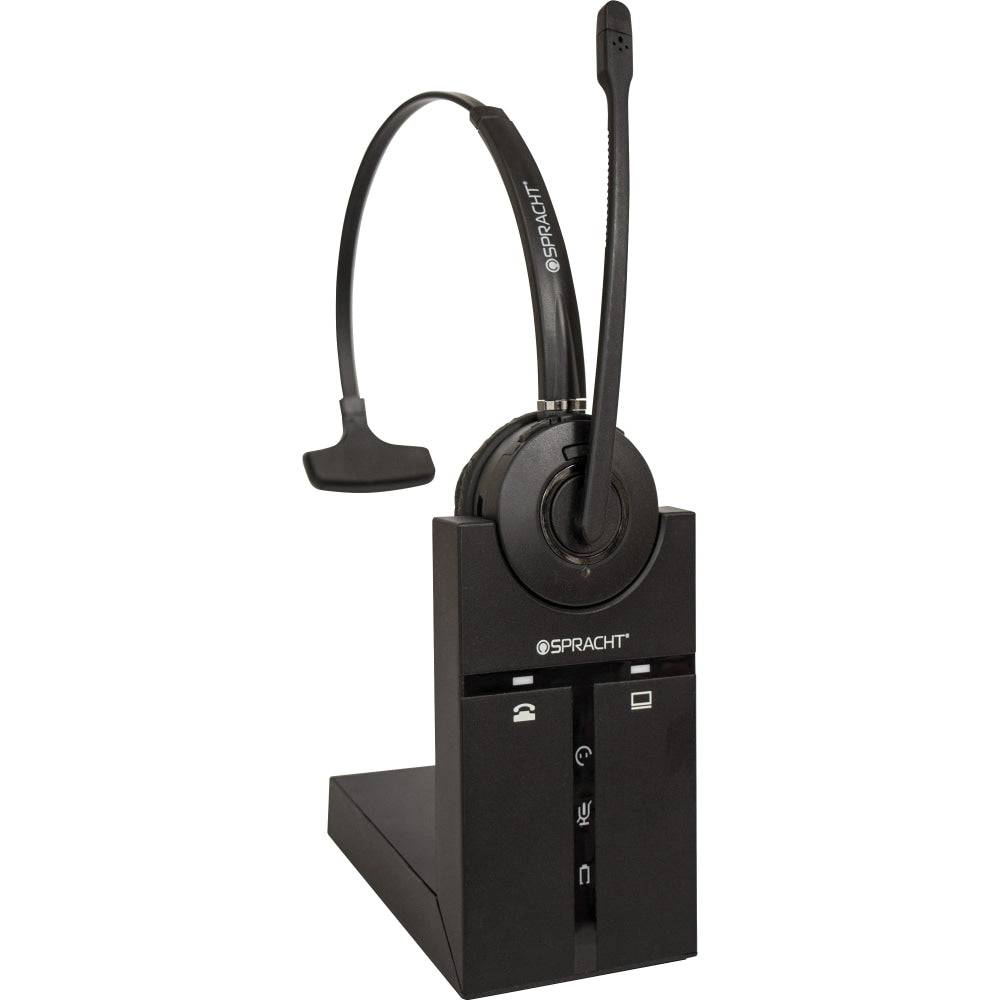 Spracht ZUM Maestro DECT Wireless Monaural Over-the-Head Headset, Black, HS2020