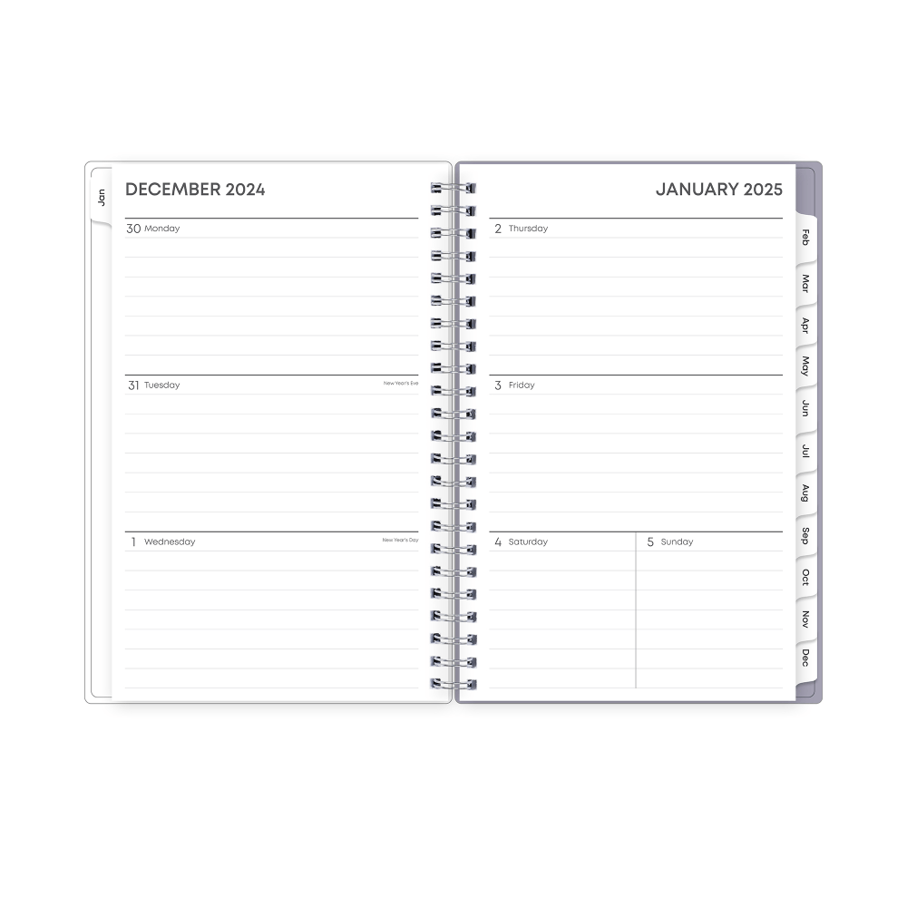 2025 Blue Sky Weekly/Monthly Planning Calendar, 5in x 8in, Laila, January To December