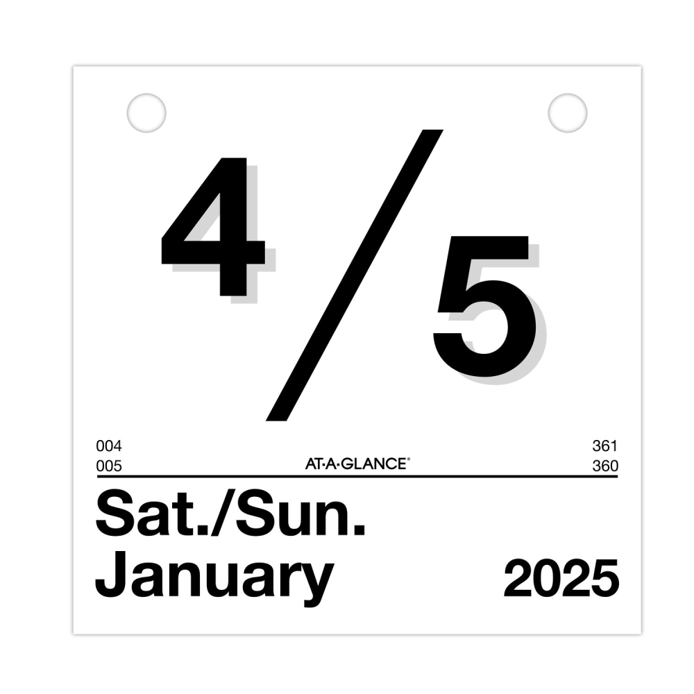 2025 AT-A-GLANCE ‘Today Is' Daily Wall Calendar Refill, 6in x 6in. Traditional, January 2025 To December 2025, K150
