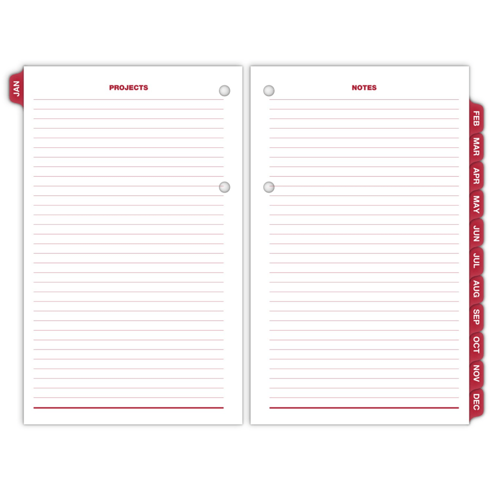 2025 AT-A-GLANCE Daily Loose-Leaf Desk Calendar Refill, 4-1/2in x 7-1/2in, Burkharts Day Counter, January To December