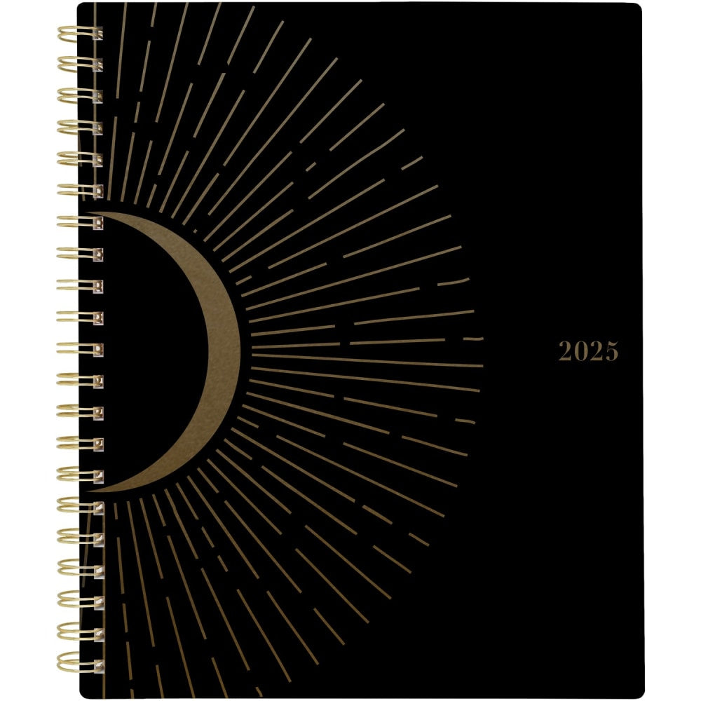 2025 Cambridge Radiate Weekly/Monthly Planner, 8-1/2in x 11in, Black, January To December, 1725-905