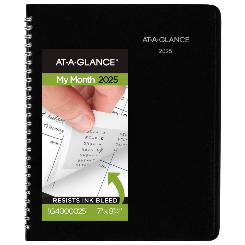 2025 AT-A-GLANCE DayMinder Monthly Planner, 7in x 8-3/4in, Black, January 2025 To December 2025, G4000025