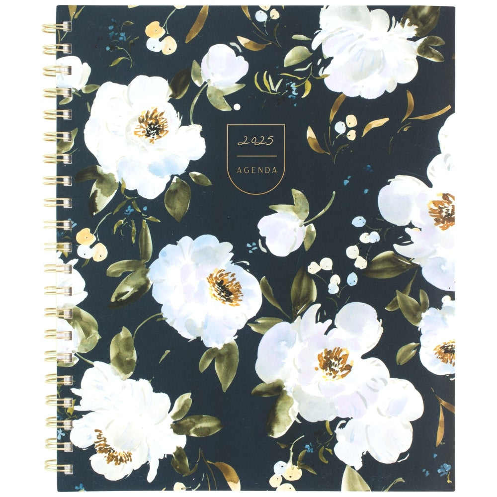 2025 Leah Bisch for Cambridge Weekly/Monthly Planner, 8-1/2in x 11in, Floral, January To December, LB34-905