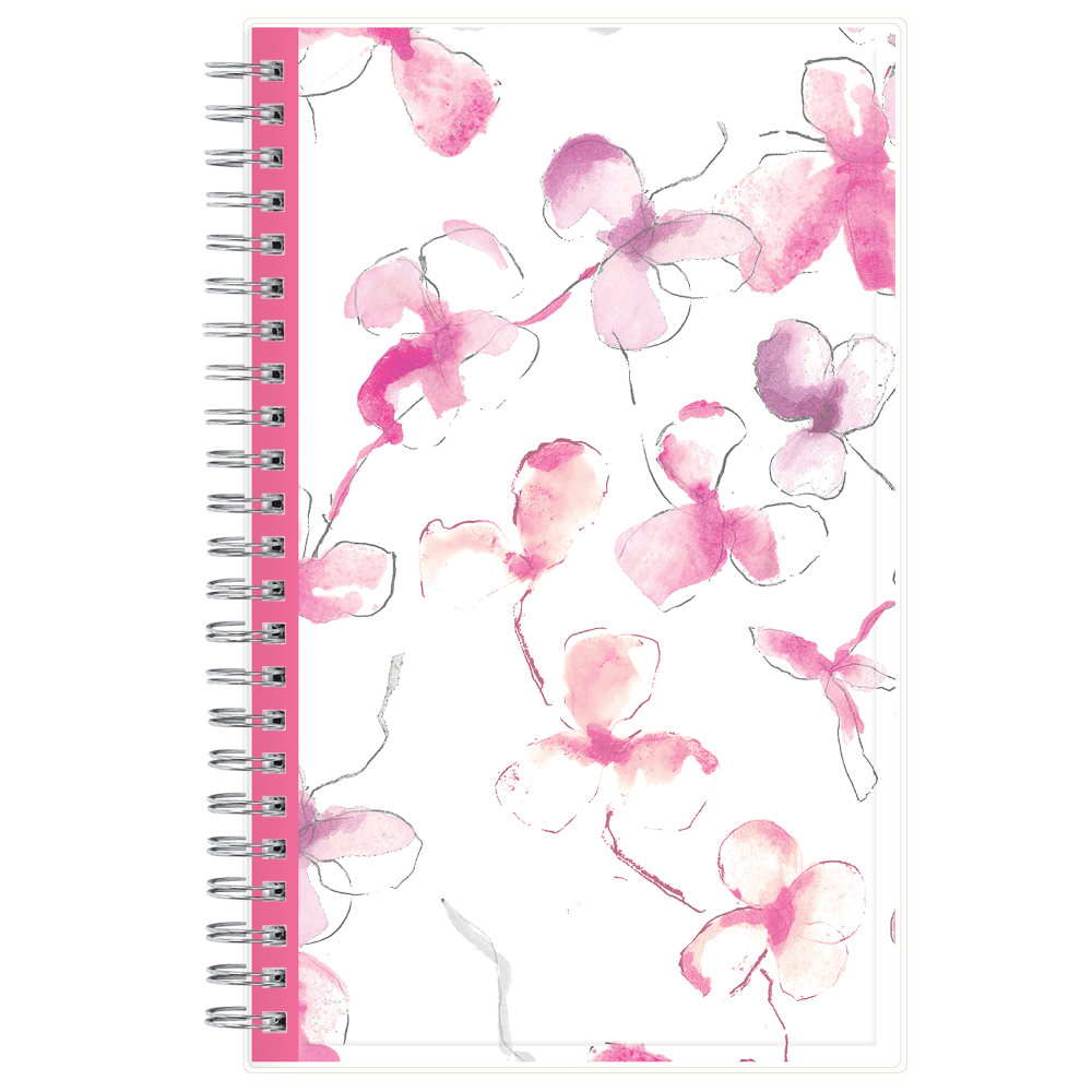 2025 Blue Sky Weekly/Monthly Planning Calendar, 5in x 8in, Clear/Orchid, January To December
