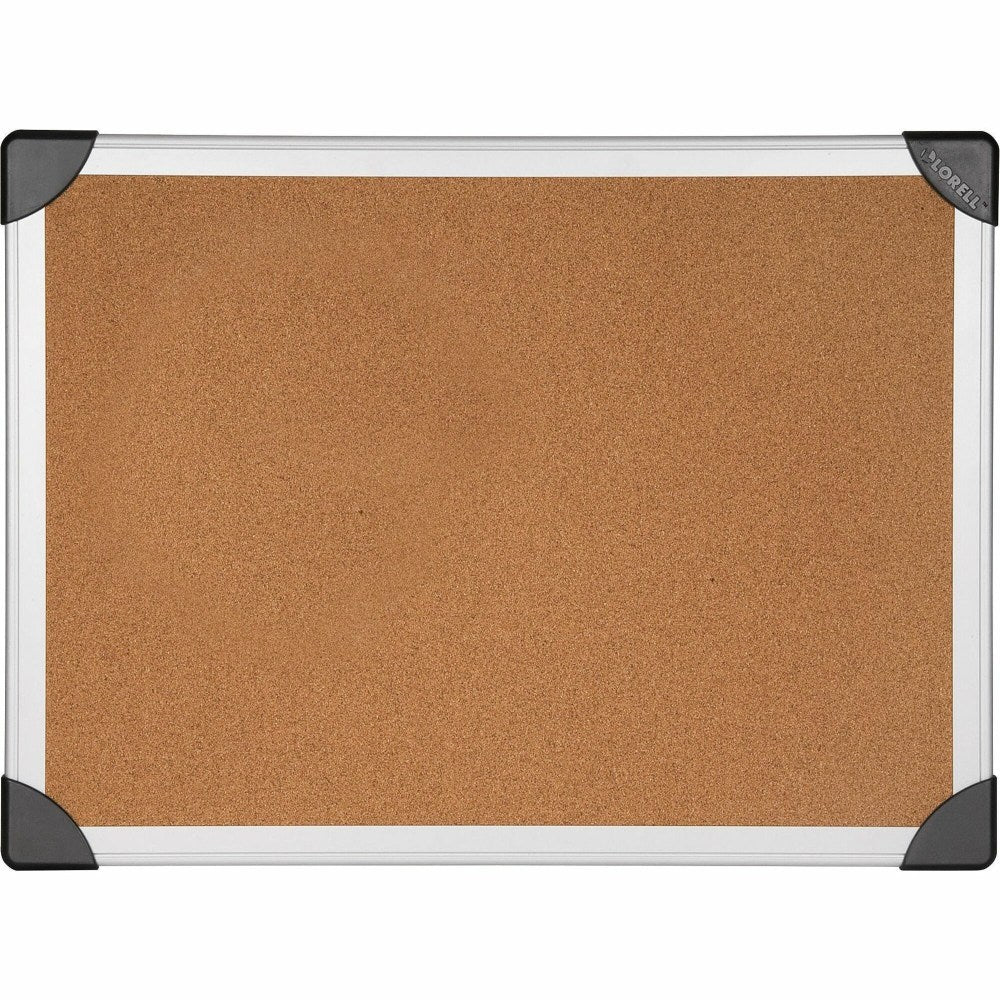 Lorell Mounting Cork Bulletin Board, 48in x 96in, Silver Aluminum Frame