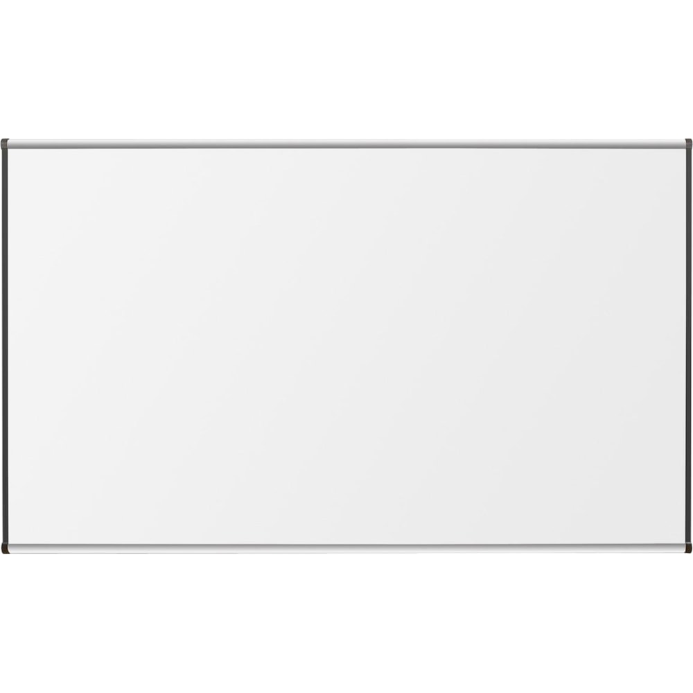 Lorell Porcelain Unframed Dry-Erase Whiteboard, 48in x 36in, Satin Aluminum Frame