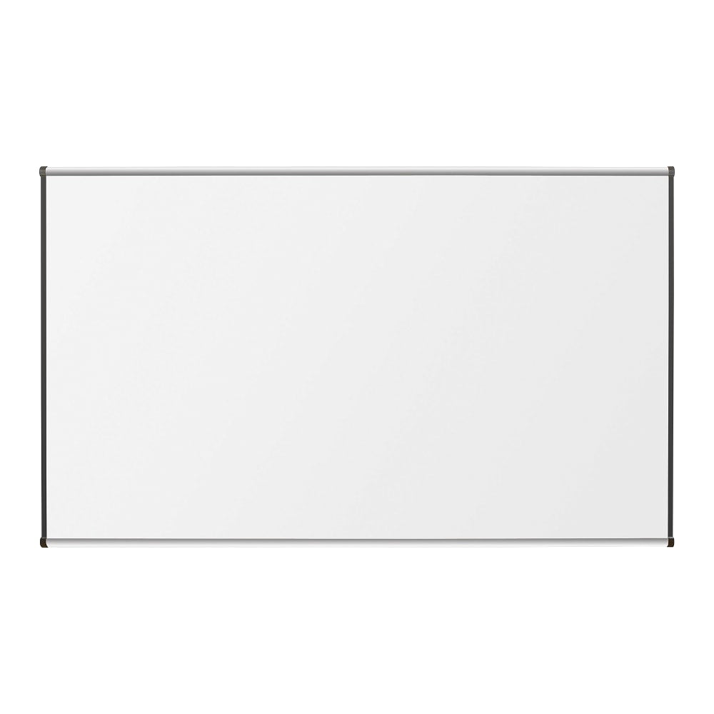 Lorell Porcelain Unframed Dry-Erase Whiteboard, 48in x 72in, Satin Aluminum Frame