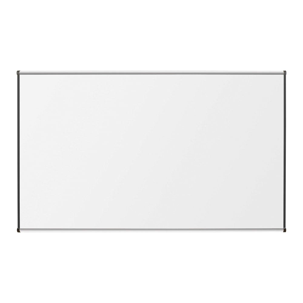 Lorell Porcelain Unframed Dry-Erase Whiteboard, 96in x 48in, Satin Aluminum Frame