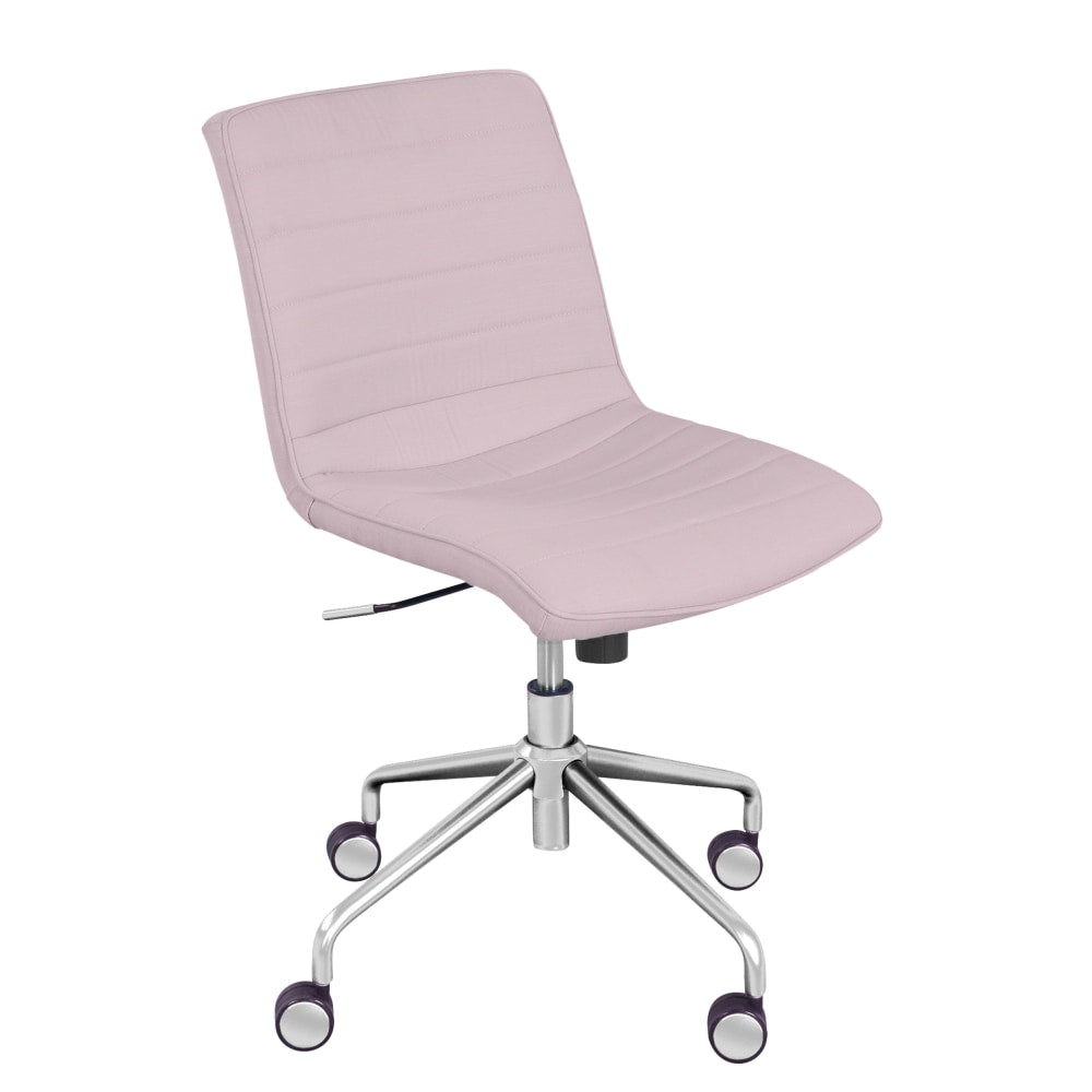 Elle Decor Adelaide Mid-Back Task Chair, Pink/Rose Gold