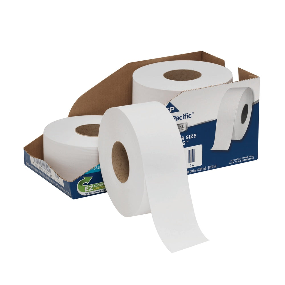 Georgia-Pacific PRO Convenience Pack Jumbo Jr. Roll 2-Ply Toilet Paper, 1000ft Per Roll, Pack Of 4 Rolls