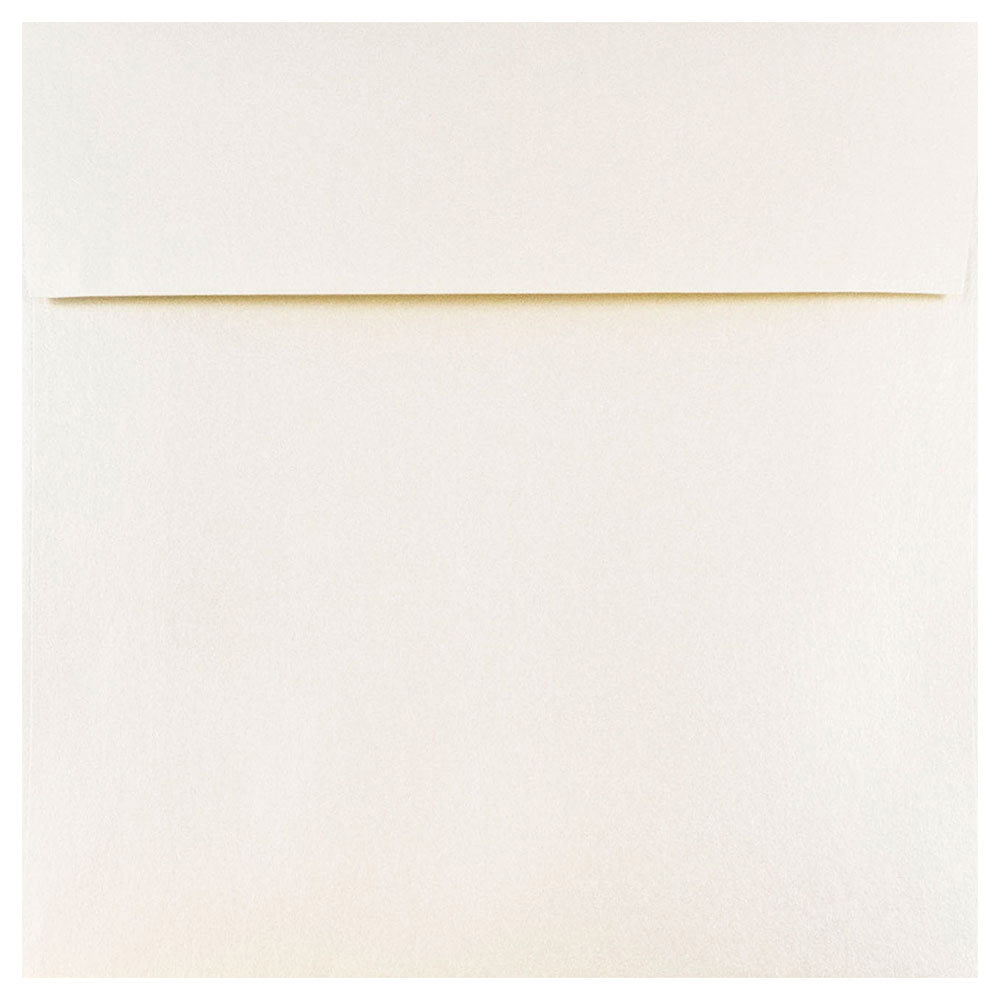 JAM Paper Square Stardream Metallic Envelopes, 6in x 6in, Gummed Seal, Opal, Pack Of 25