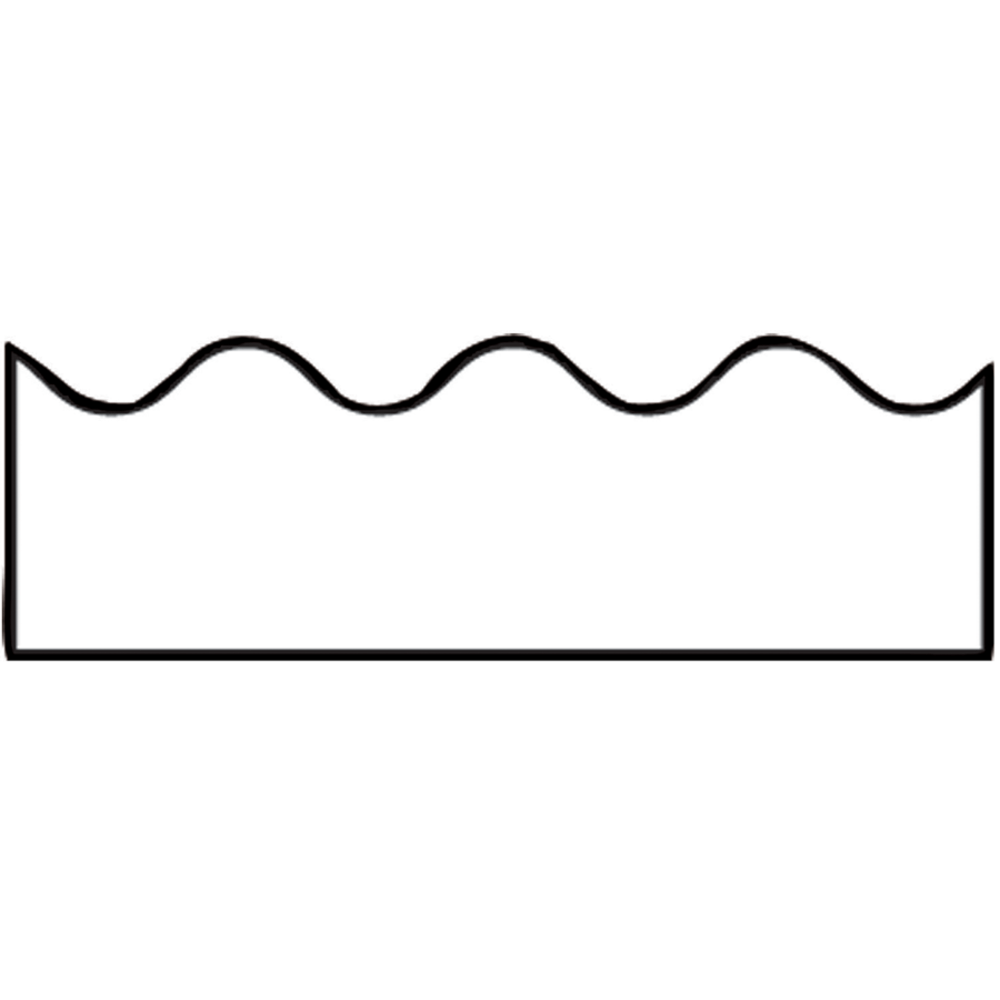 Carson-Dellosa Scalloped Border, 36in Length, White, Pack Of 13