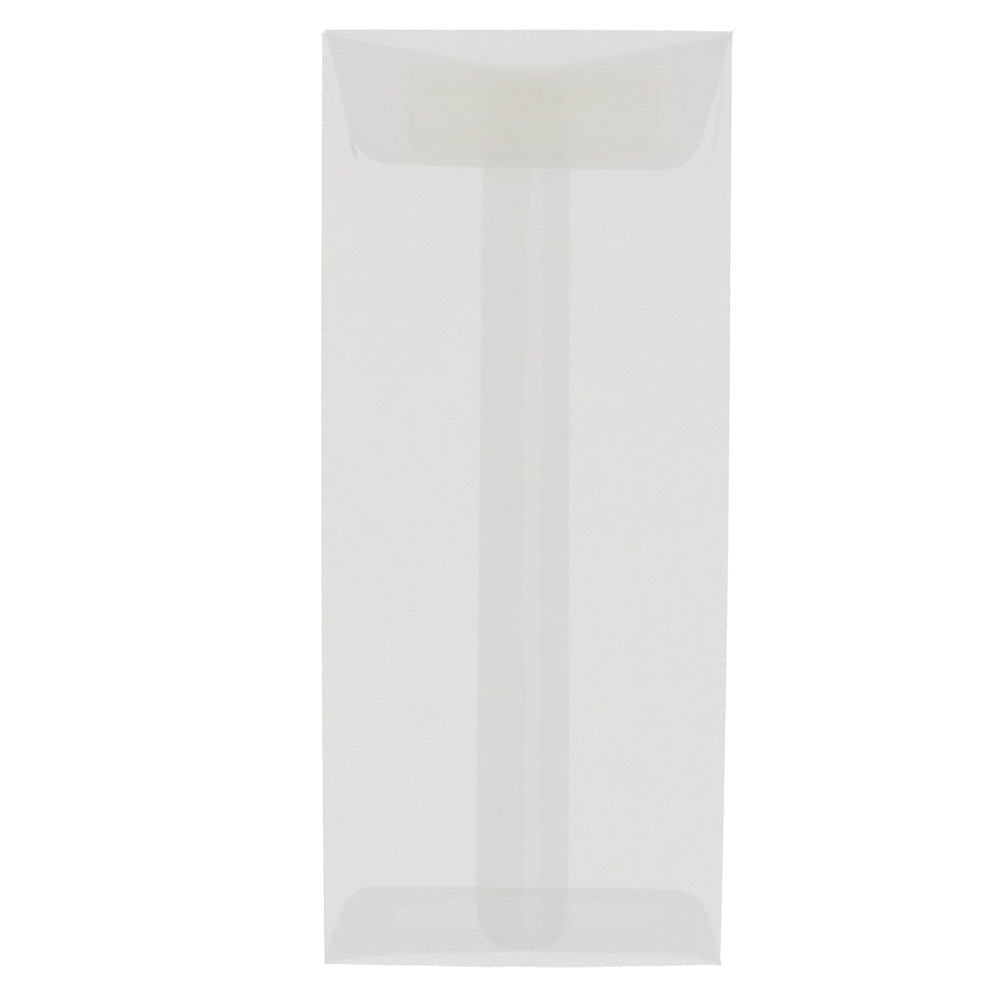 JAM PAPER #14 Policy Business Translucent Vellum Envelopes, 5 x 11 1/2, Clear, 25/Pack