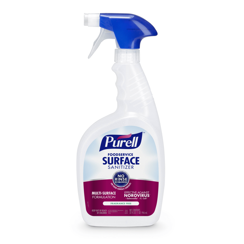 Purell Food Service Surface Sanitizer, Unscented, 32 Oz Bottle