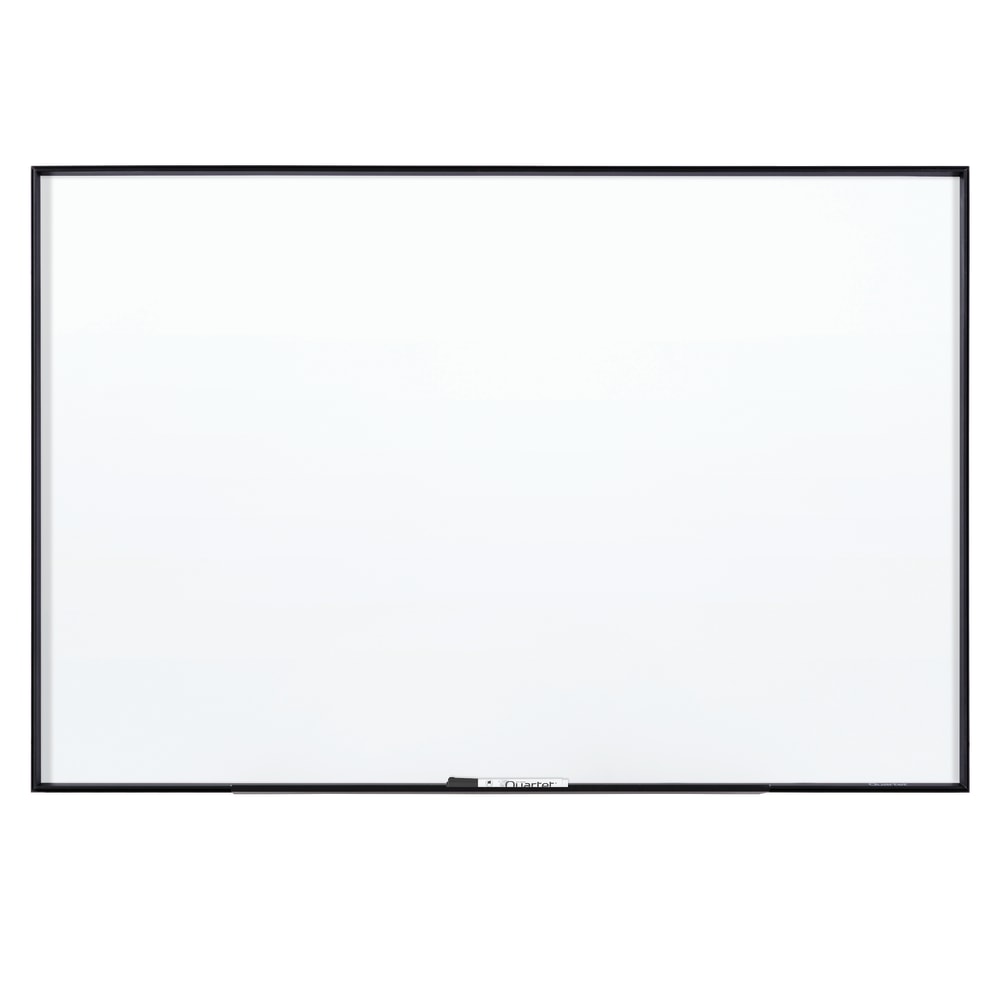 Quartet Nano Magnetic Dry-Erase Whiteboard, 36in x 48in, Aluminum Frame With Black Finish
