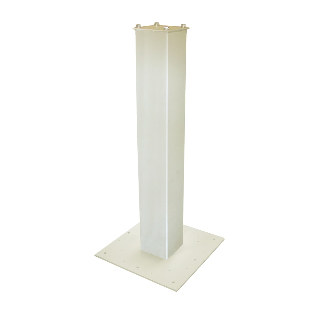 Mail Boss 27in Surface Mount Mailbox Post, 27inH x 4inW x 4inD, White