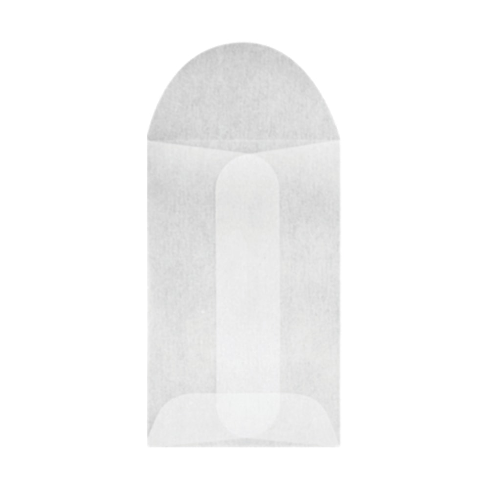 LUX Open-End Envelopes, 1 3/4in x 2 3/4in, Flap Closure, Glassine, Pack Of 10
