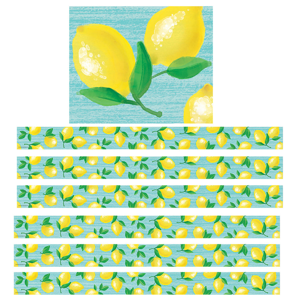 Teacher Created Resources Border Trim, Lemon Zest, 35', Set Of 6 Packs